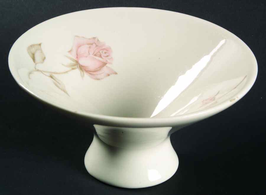 Beige Rose (Coupe) Fruit/Dessert (Sauce) Bowl by Iroquois-1