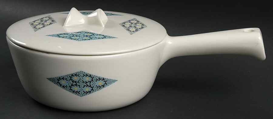 Blue Diamonds Saucepan & Lid by Iroquois-1
