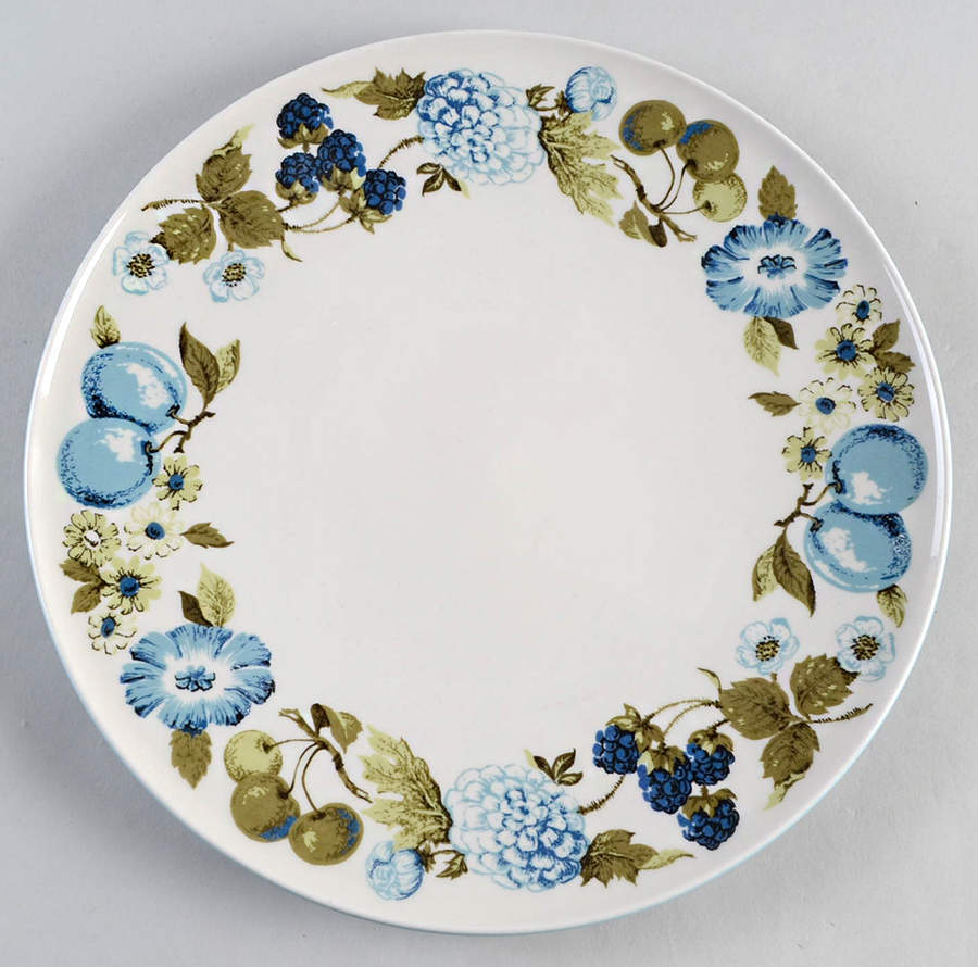 Blue Vineyard Dinner Plate by Iroquois-1