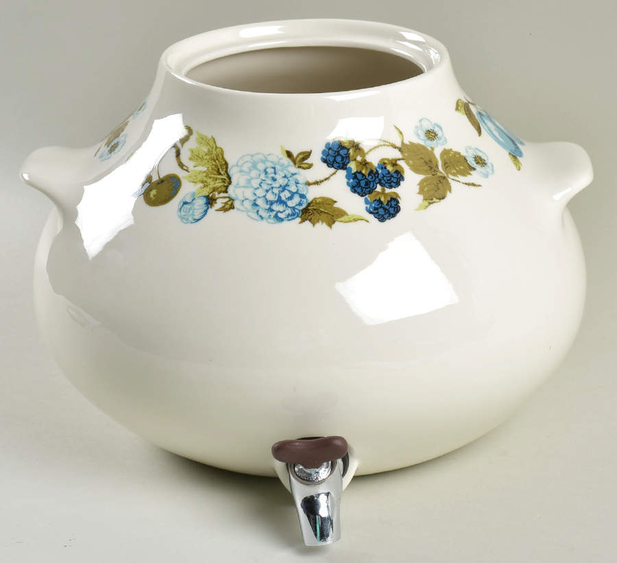 Blue Vineyard Samovar No Lid by Iroquois-1
