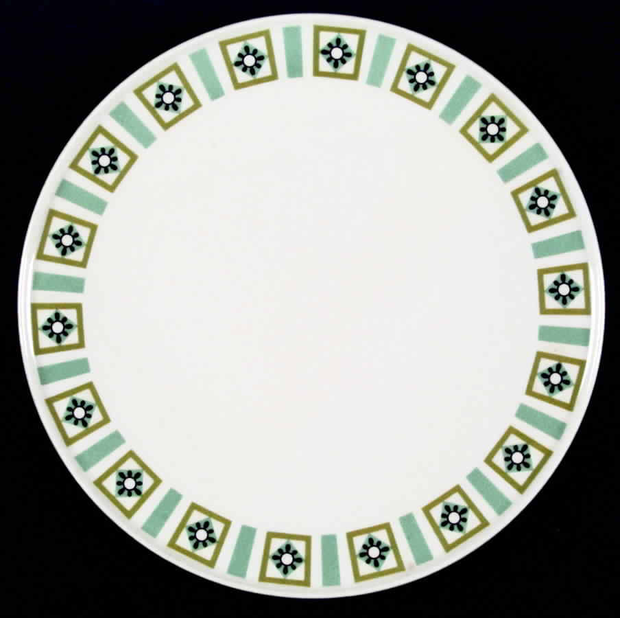Bombay Green Dinner Plate by Iroquois-1