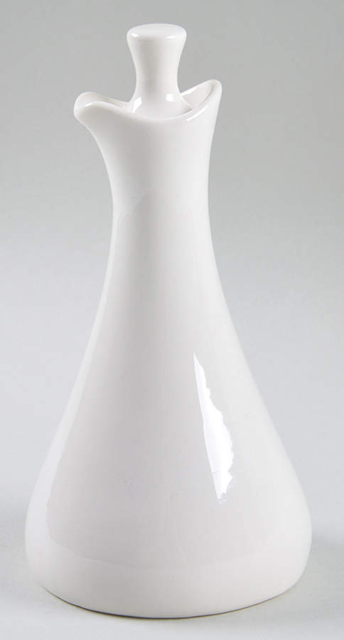 Bridal White Oil Or Vinegar Cruet and Stopper by Iroquois-1