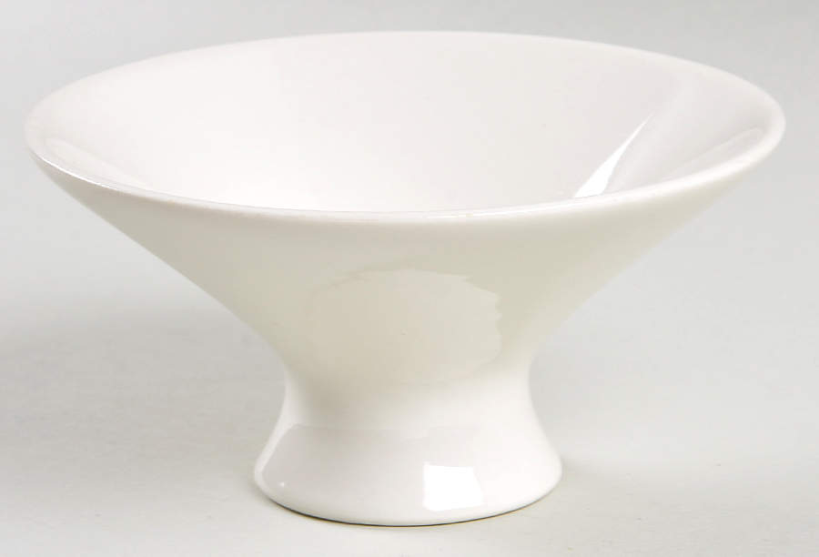 Bridal White Fruit/Dessert (Sauce) Bowl by Iroquois-1