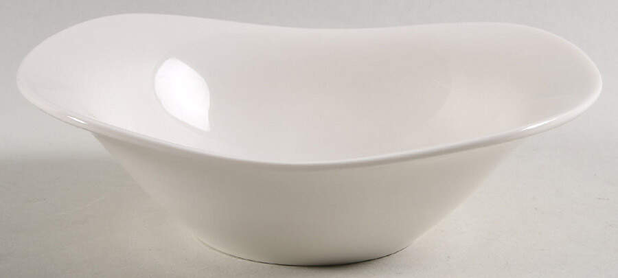 Bridal White Coupe Soup Bowl by Iroquois-1