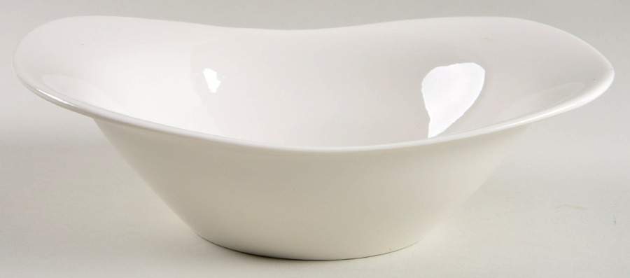 Bridal White 9" Oval Vegetable Bowl by Iroquois-1
