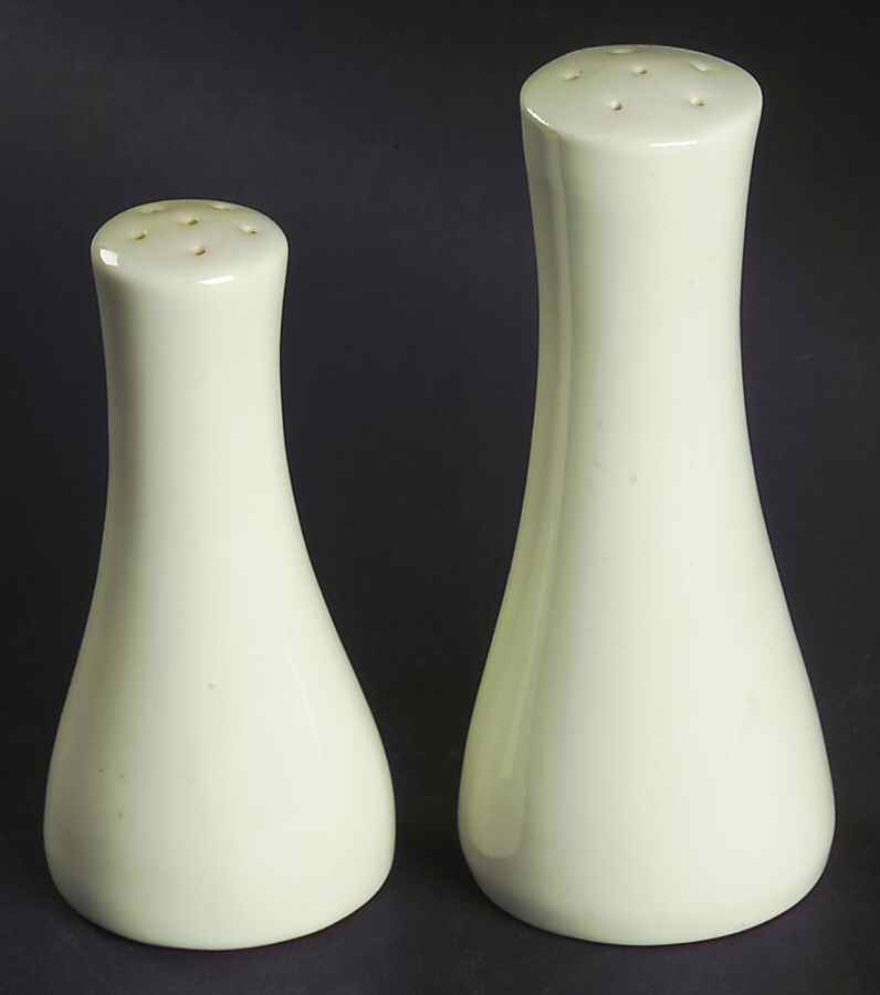 Bridal White Salt & Pepper Set by Iroquois-1