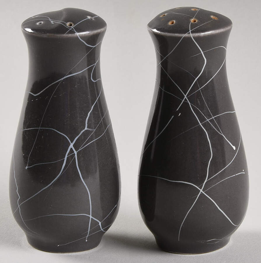 Carrara Modern Gray Salt & Pepper Set by Iroquois-1