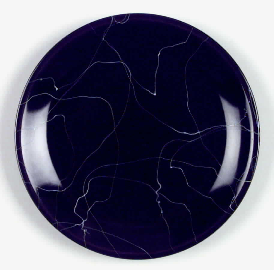 Carrara Modern Gray Salad Plate by Iroquois-1