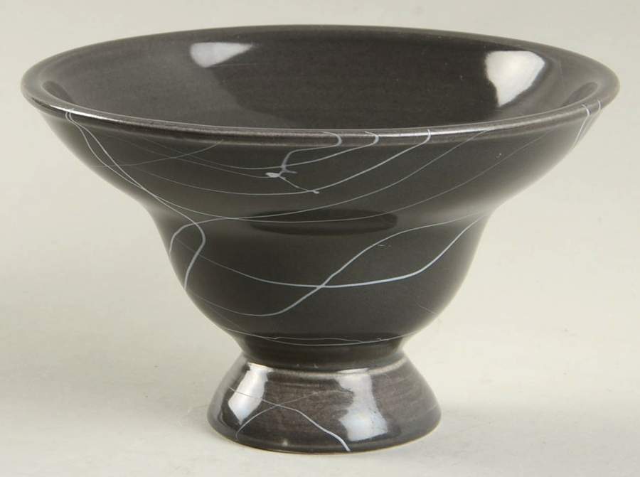 Carrara Modern Gray China Sherbet by Iroquois-1