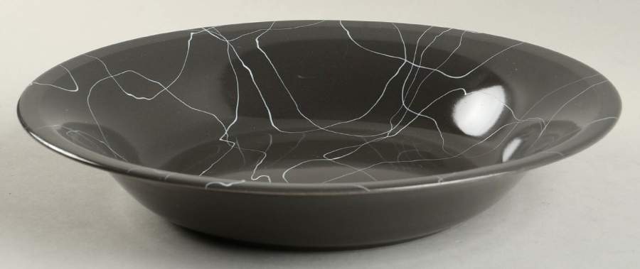 Carrara Modern Gray 10" Round Vegetable Bowl by Iroquois-1