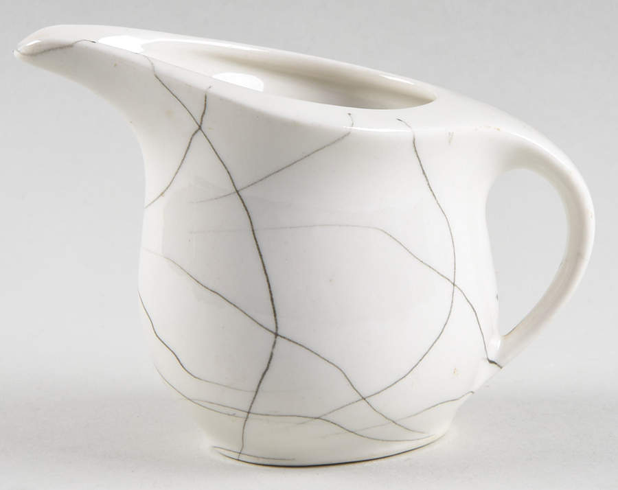 Carrara Modern White Creamer by Iroquois-1