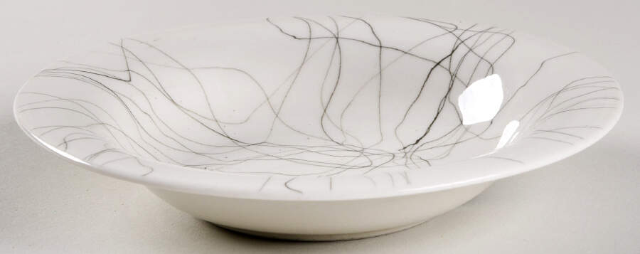 Carrara Modern White Fruit/Dessert (Sauce) Bowl by Iroquois-1