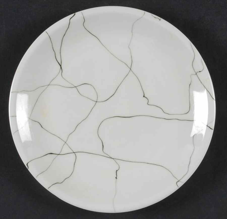 Carrara Modern White Salad Plate by Iroquois-1