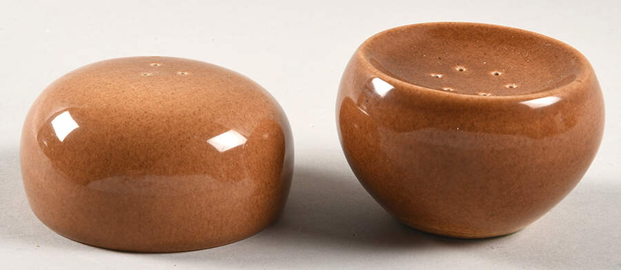 Casual Apricot Stacking Salt & Pepper Set by Iroquois-1