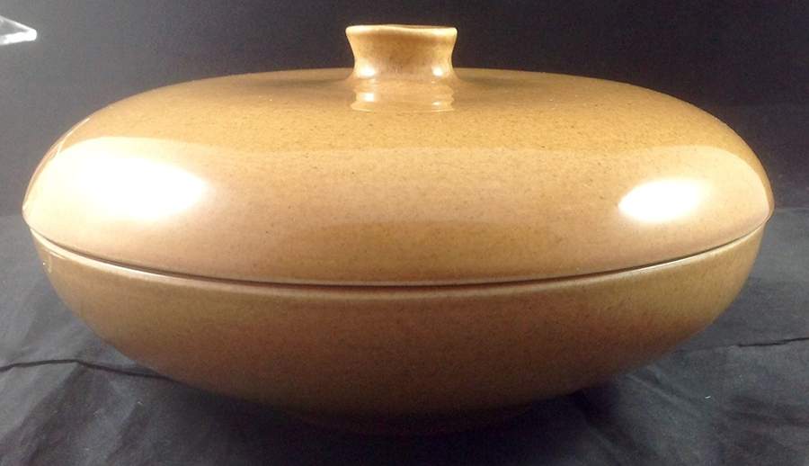 Casual Apricot Round Covered Vegetable Bowl(RV10 Base & Knob Lid) by Iroquois-1
