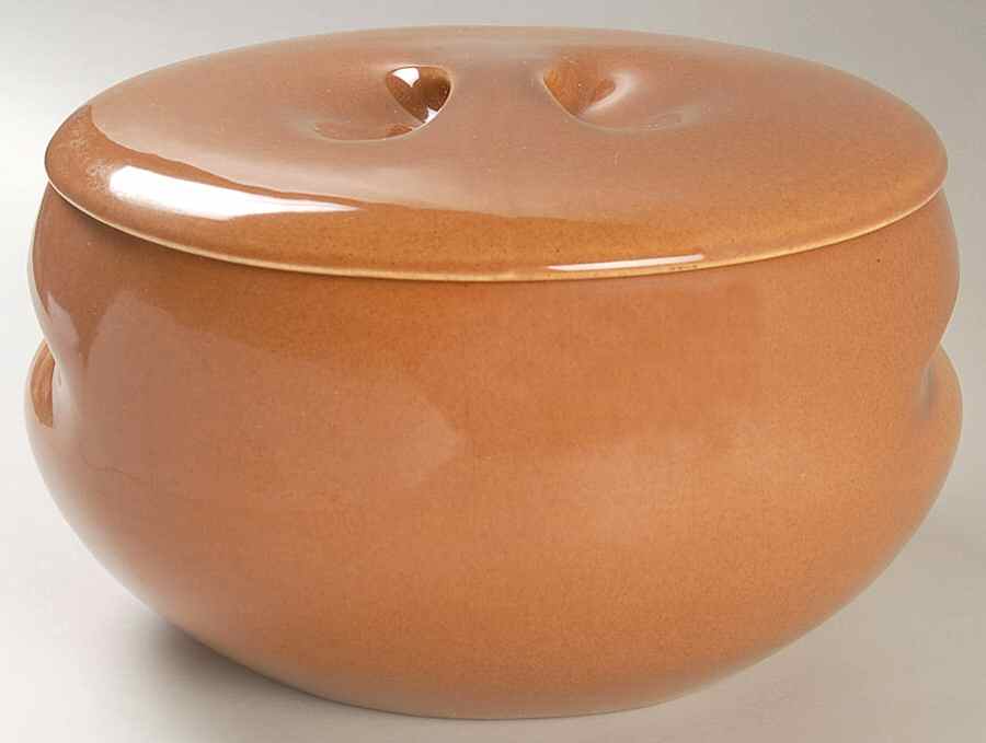 Casual Apricot 4 Qt Covered Casserole & Recess Lid by Iroquois-1