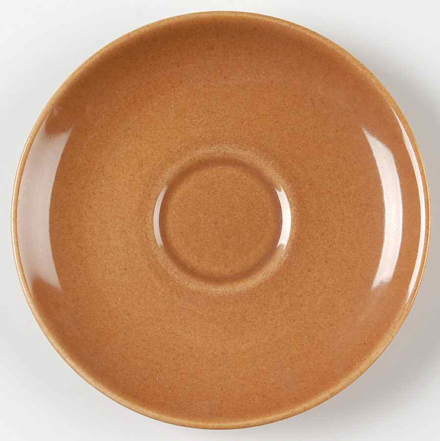 Casual Apricot Saucer for Flat Cup by Iroquois-1