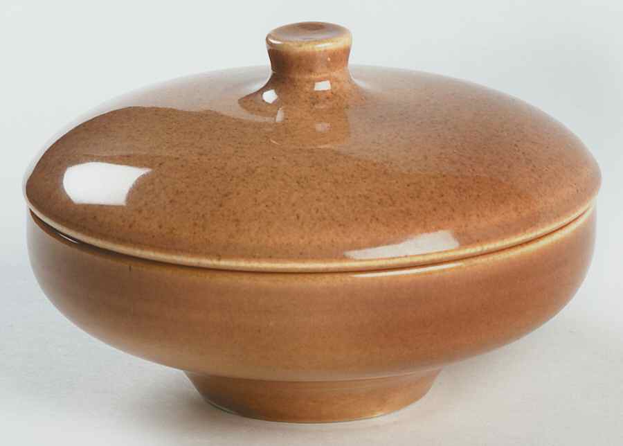 Casual Apricot Redesign Sugar Bowl & Lid (Fruit/Dessert Bowl) by Iroquois-1