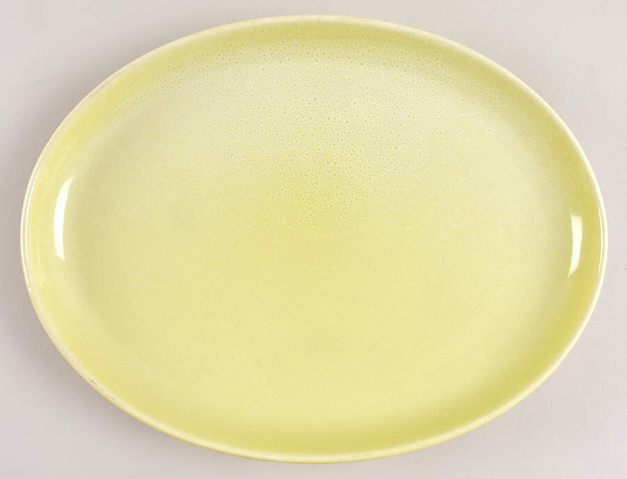Casual Avocado 14" Oval Serving Platter by Iroquois-1