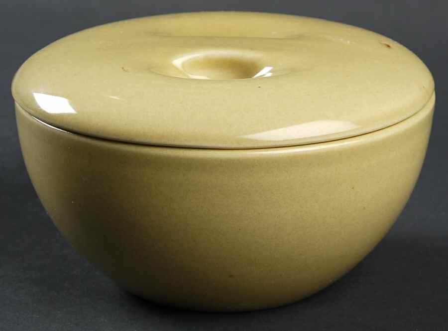Casual Avocado Covered Soup Bowl with Coupe Soup Bowl Base by Iroquois-1