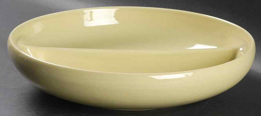 Casual Avocado Round Divided Vegetable Bowl by Iroquois-1