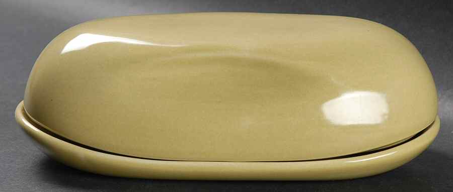 Casual Avocado 1/2 Pound Butter & Relish/Butter Tray by Iroquois-1