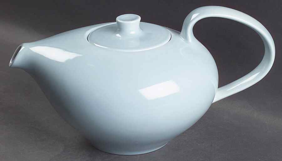 Casual Blue Teapot & Lid by Iroquois-1