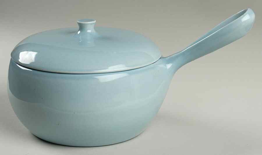 Casual Blue Saucepan & Knob Lid by Iroquois-1