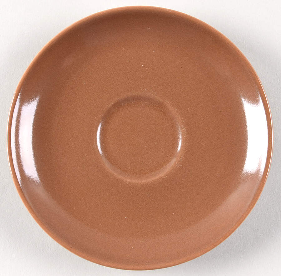 Casual Brown Saucer for Flat Cup by Iroquois-1
