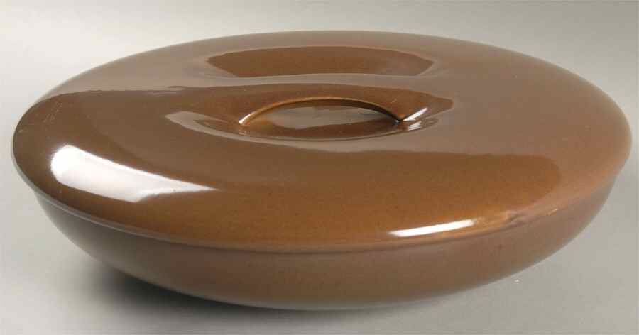 Casual Brown Rd Covered Vegetable Bowl (RV10 Base & Recessed lid by Iroquois-1