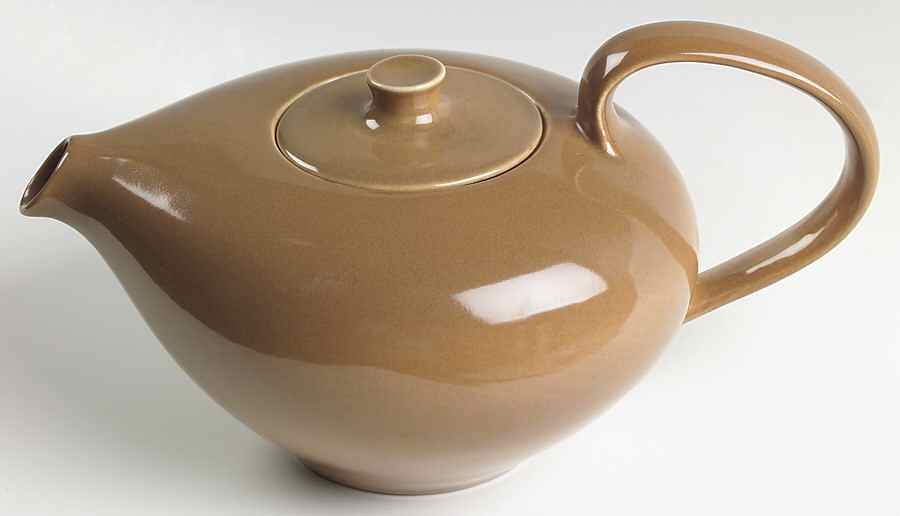 Casual Brown Teapot & Lid by Iroquois-1