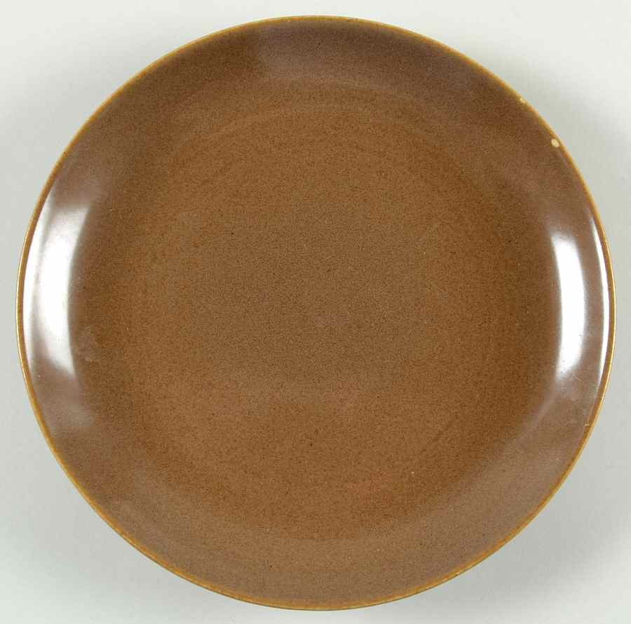 Casual Brown Salad Plate by Iroquois-1
