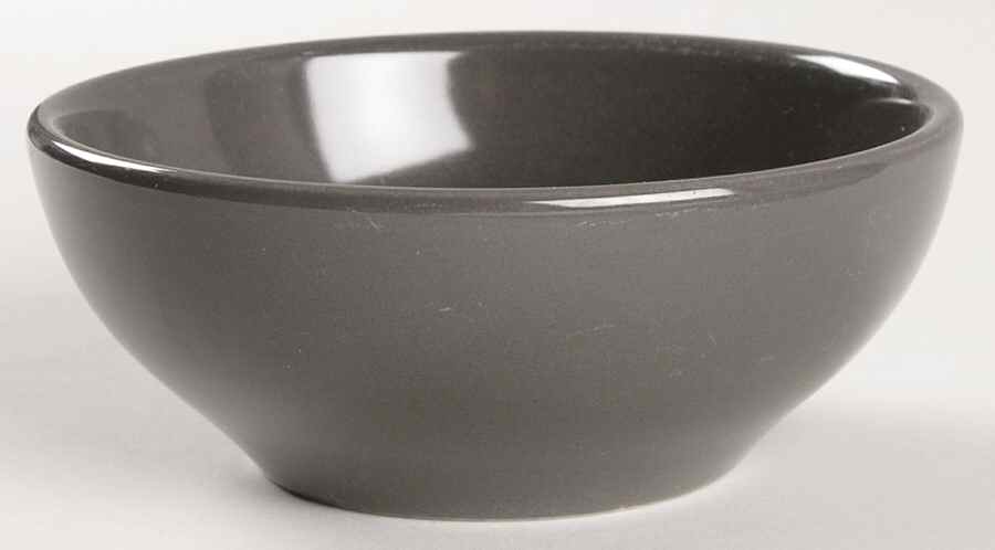 Casual Charcoal Coupe Cereal Bowl by Iroquois-1