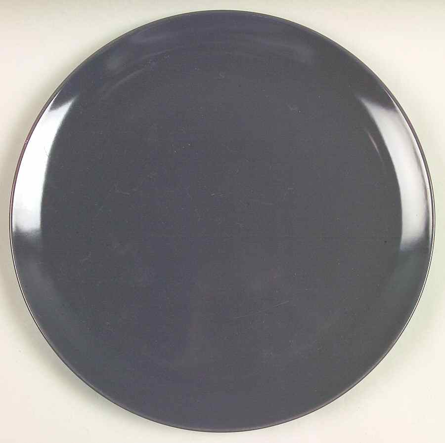 Casual Charcoal 13" Chop Plate (Round Platter) by Iroquois-1