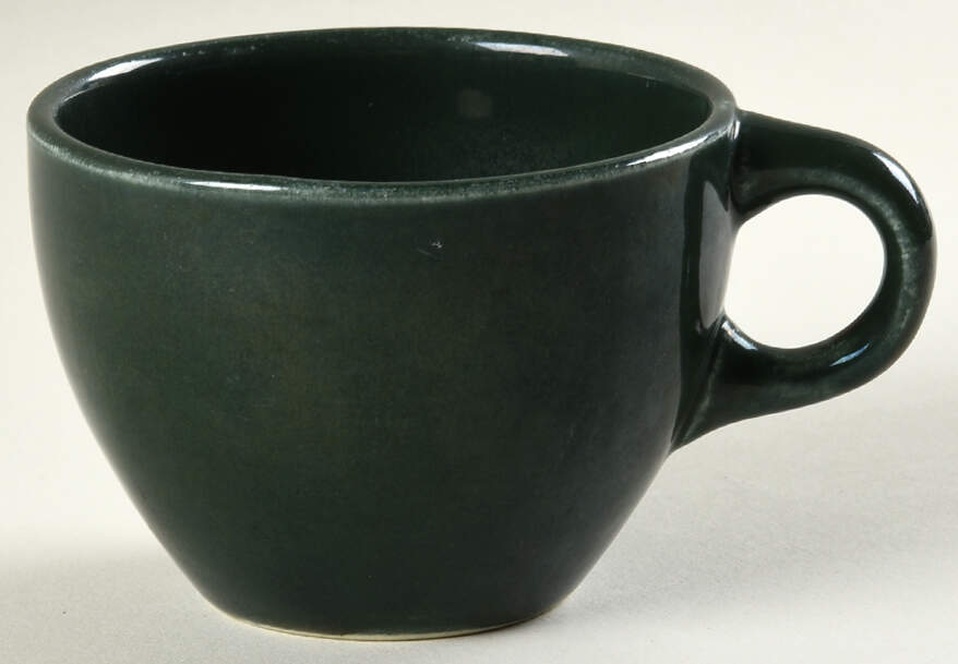 Casual Dark Green Flat Cup by Iroquois-1