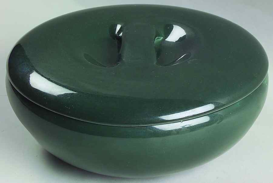 Casual Dark Green 2 Qt Covered Casserole with Recess Lid by Iroquois-1