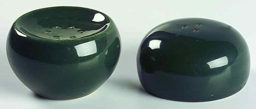 Casual Dark Green Stacking Salt & Pepper Set by Iroquois-1