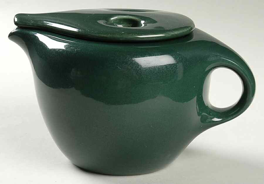 Casual Dark Green After Dinner Coffee Pot & Lid by Iroquois-1