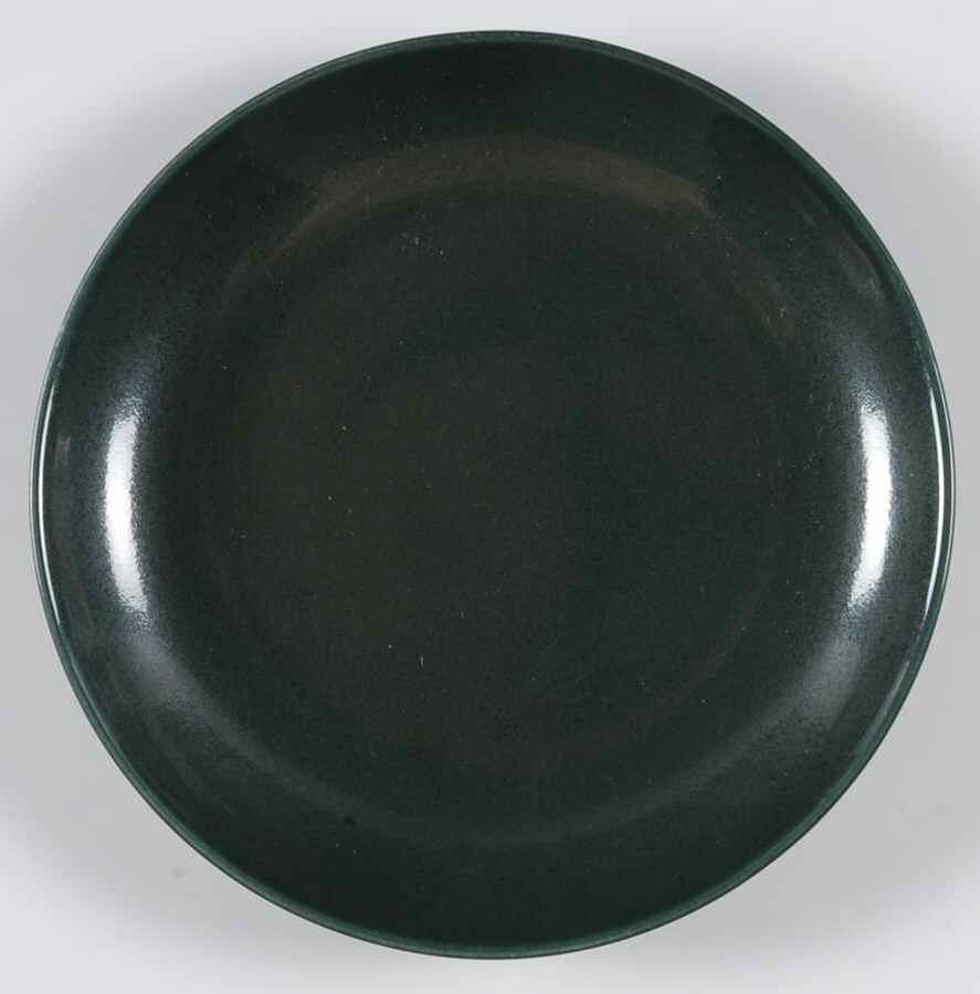 Casual Dark Green Salad Plate by Iroquois-1