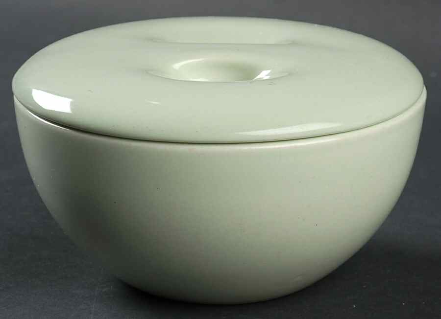 Casual Lettuce Green Covered Soup Bowl with Coupe Soup Bowl Base by Iroquois-1