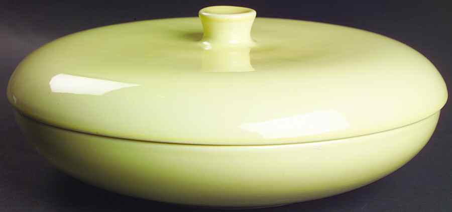 Casual Lemon Round Covered Vegetable Bowl(RV10 Base & Knob Lid) by Iroquois-1