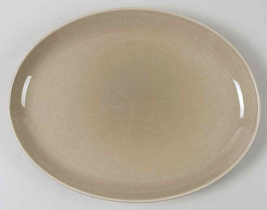 Casual Oyster 12" Oval Serving Platter by Iroquois-1