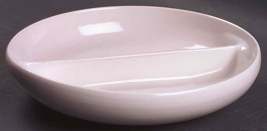Casual Pink Round Divided Vegetable Bowl by Iroquois-1