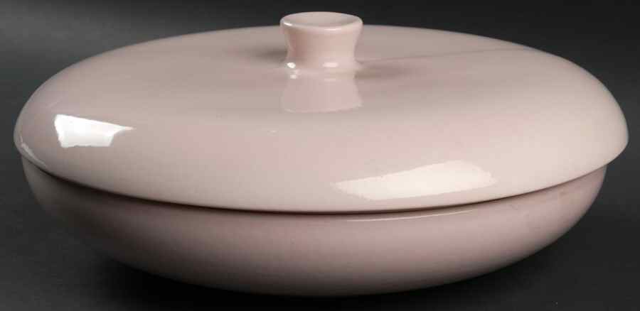 Casual Pink Round Covered Vegetable Bowl(RV10 Base & Knob Lid) by Iroquois-1