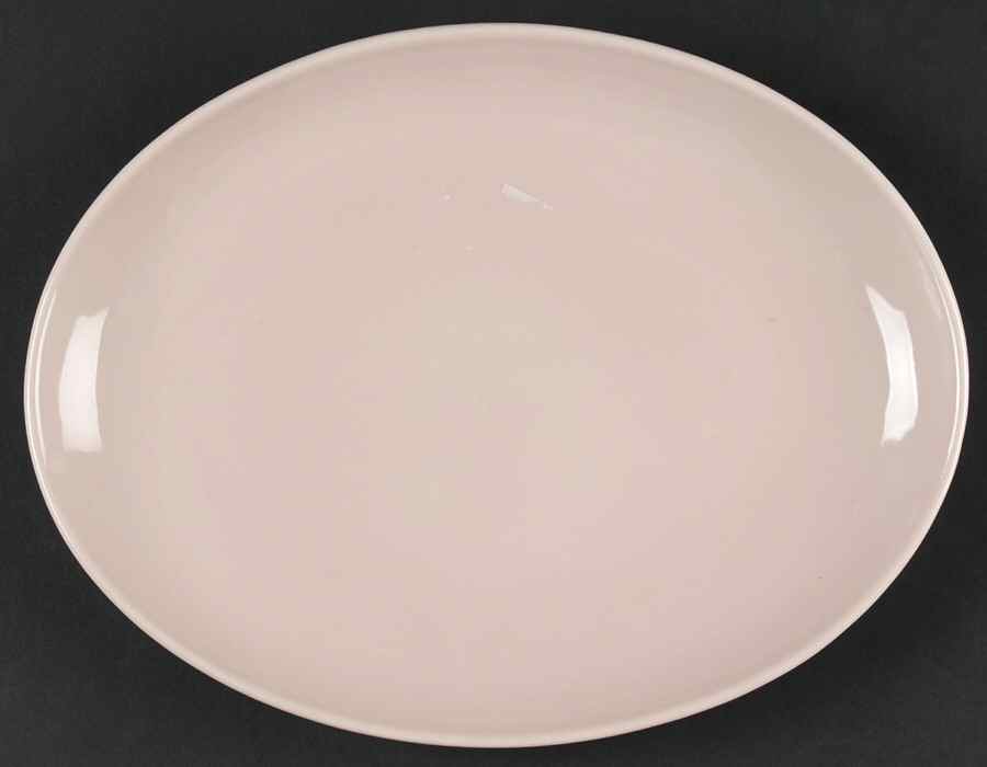 Casual Pink 10" Oval Serving Platter by Iroquois-1