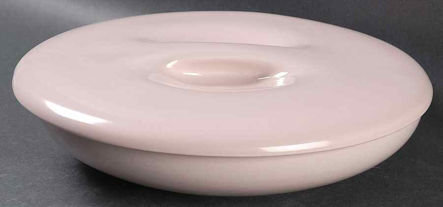 Casual Pink Rd Covered Vegetable Bowl (RV10 Base & Recessed lid by Iroquois-1