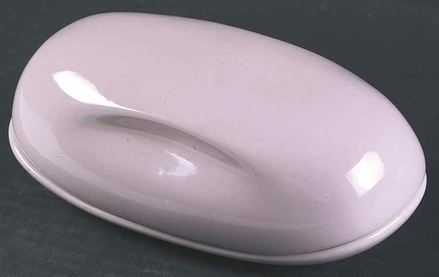 Casual Pink 1/2 Pound Butter & Relish/Butter Tray by Iroquois-1