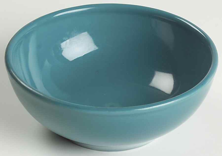 Casual Turquoise Coupe Cereal Bowl by Iroquois-1