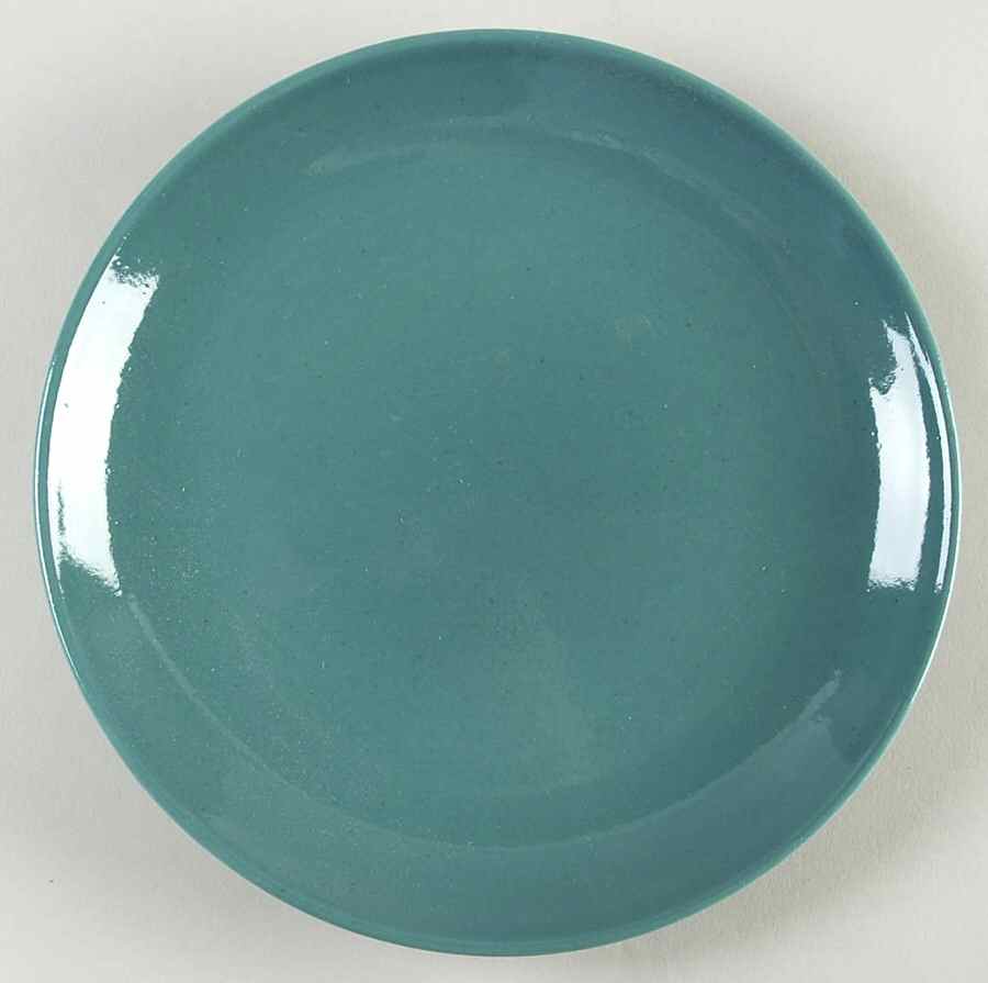Casual Turquoise Salad Plate by Iroquois-1