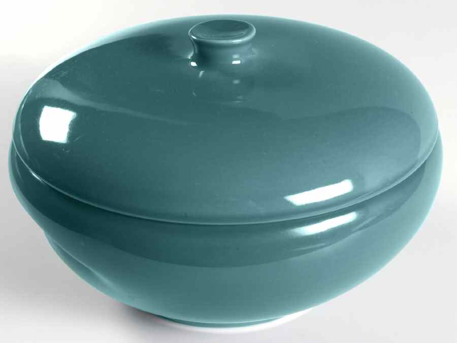 Casual Turquoise 2 Qt Covered Casserole with Knob Lid by Iroquois-1